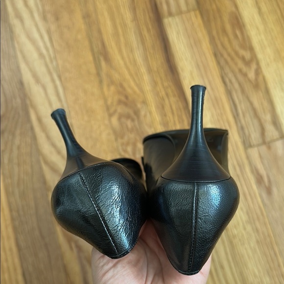 Coach Aubrey Black Leather Heels - Picture 6 of 12